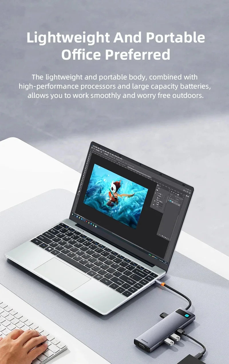 2025 New Laptop Computer Windows 11 12GB RAM 1TB SSD Intel Core i7 7500U 1920*1080 Resolution Laptop 14.1" Office Study Computer