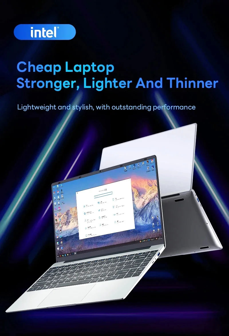 2025 New Laptop Computer Windows 11 12GB RAM 1TB SSD Intel Core i7 7500U 1920*1080 Resolution Laptop 14.1" Office Study Computer