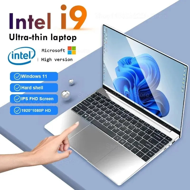 14.1" Ultra thin Laptop Computer Windows 11 Intel Core i9 8950HK 16GB DDR4 1TB 2TB SSD Laptops Study Notebook PC Gamer Compute