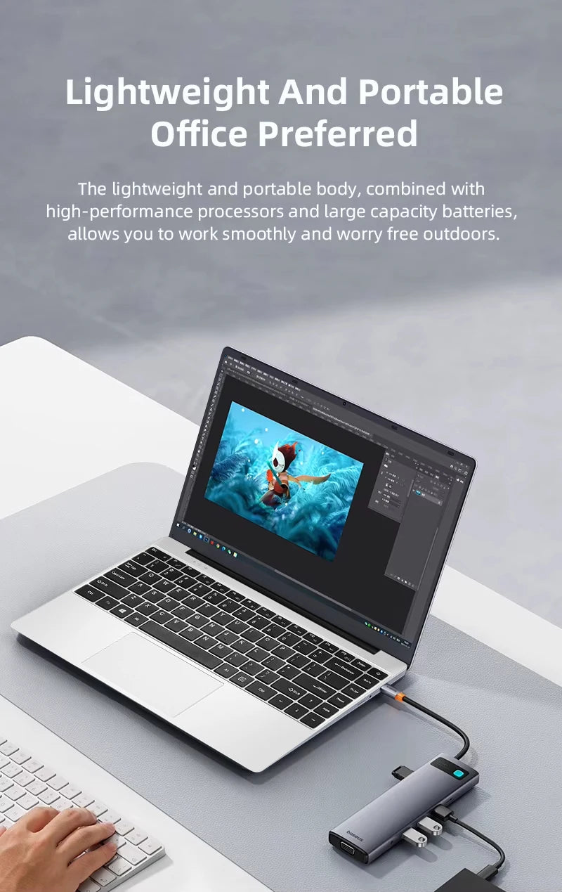 14.1" Inch Portable Computer Intel Core i7 7500U 12GB RAM 512GB 1TB 2TB SSD Laptop Windows 11 Notebook PC Office Study Gaming la