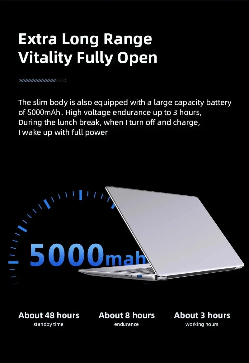 2025 New Laptop Computer Windows 11 12GB RAM 1TB SSD Intel Core i7 7500U 1920*1080 Resolution Laptop 14.1" Office Study Computer