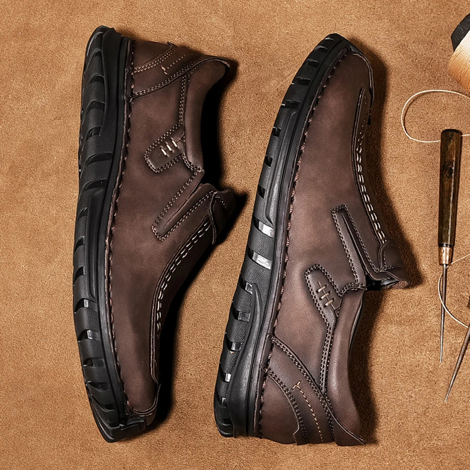 Nougxm Men Shoes Slip On Loafers Spring Autumn Comfortable Fashion designer Casual Leather Men Shoes