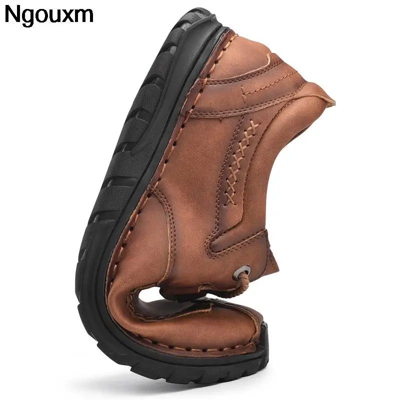 Nougxm Men Shoes Slip On Loafers Spring Autumn Comfortable Fashion designer Casual Leather Men Shoes
