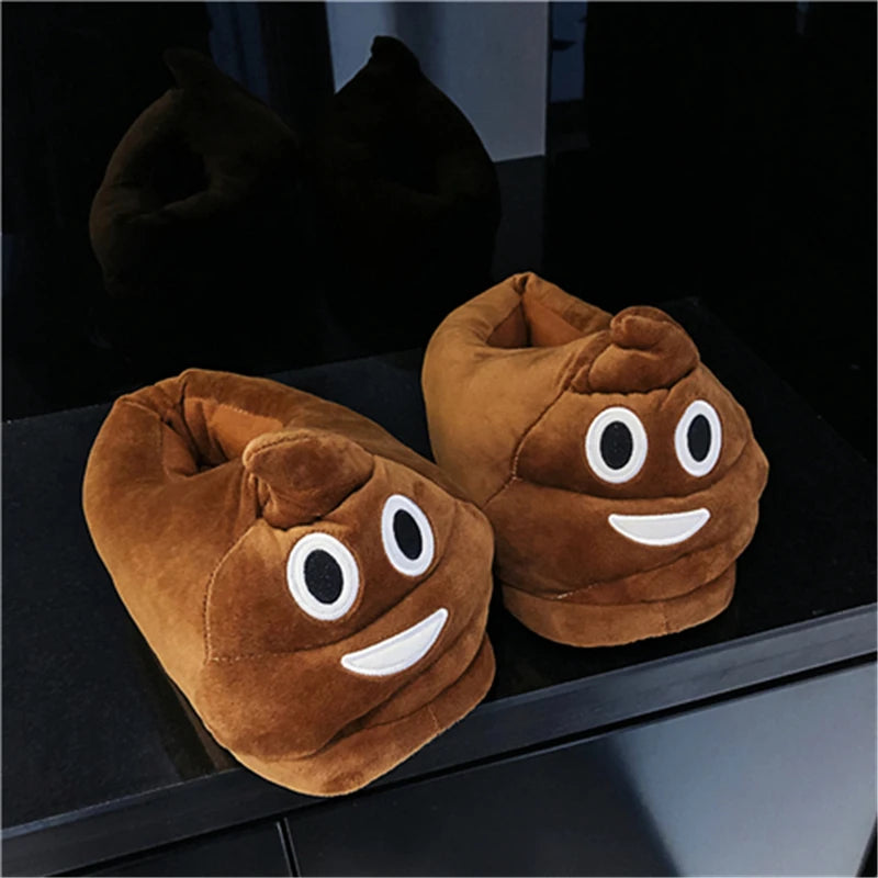 Indoor Slippers Warm Winter Home Fluffy New Fashion Men Women Bread Demon Soft Plush Shoes Unisex Cute Funny Christmas Gift