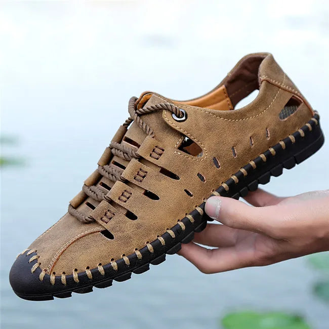 MIXIDELAI New Summer Comfortable Casual Shoes Loafers Men Shoes Quality Split Leather Shoes Men Flats Hot Sale Moccasins Shoes