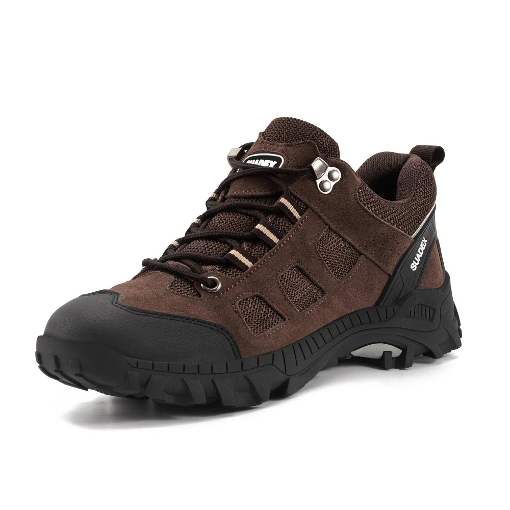SUADEX Men Work Safety Boots Men Anti-smashing Industrial Work Shoes Anti-sand Desert Boot Outdoor Ankle Footwear EUR Size 37-48