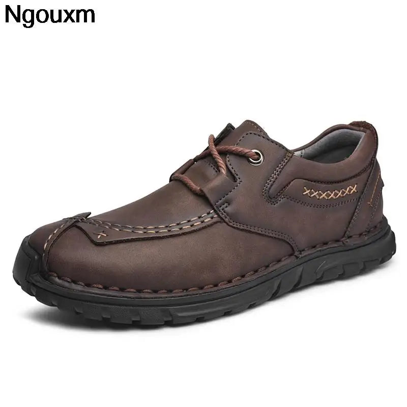 Nougxm Men Shoes Slip On Loafers Spring Autumn Comfortable Fashion designer Casual Leather Men Shoes