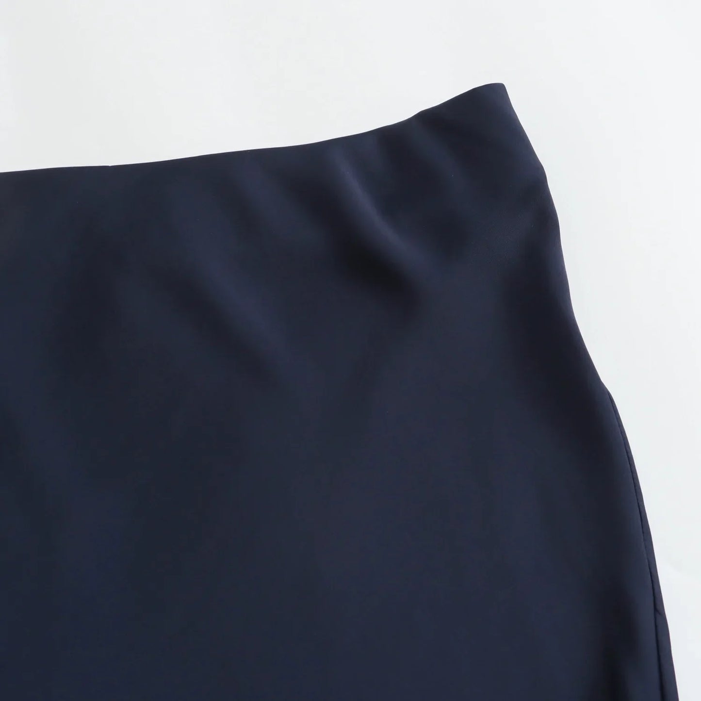 SAW Fast Selling Women's Clothing French Style Long Skirt High Waist Satin-Like Silk Sensation Independent Station Skirt