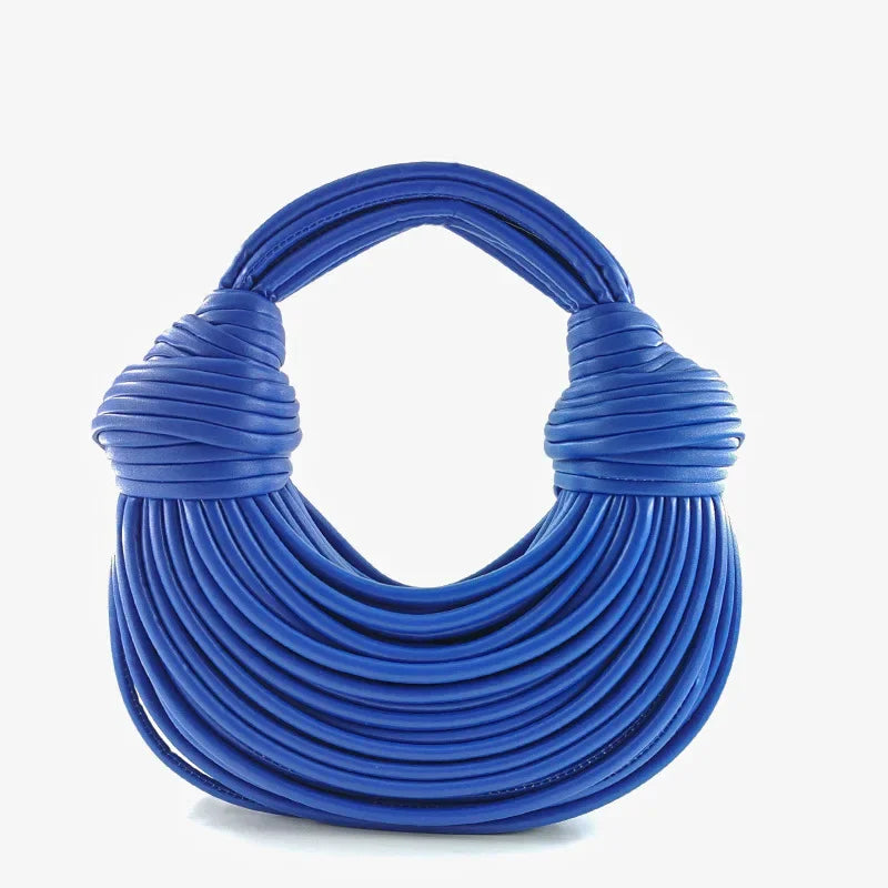 2024 New Fashionable Creative Women's Handbag Cross-border Style Hand-woven Label Bread Bag Underarm Bag Crossbody Clutch