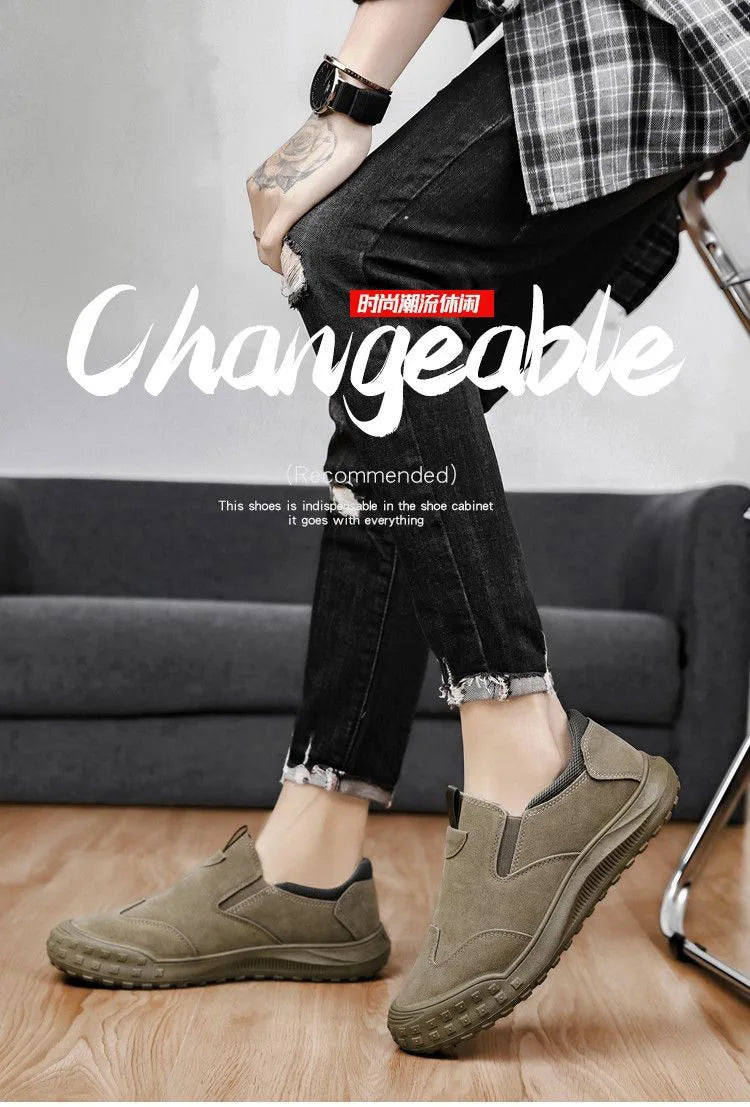 2025 Men's Loafer Shoes, Breathable Comfy Non-slip Slip On Shoes, Men's Walking Shoes, Spring And SummeFashionable Men's Shoes