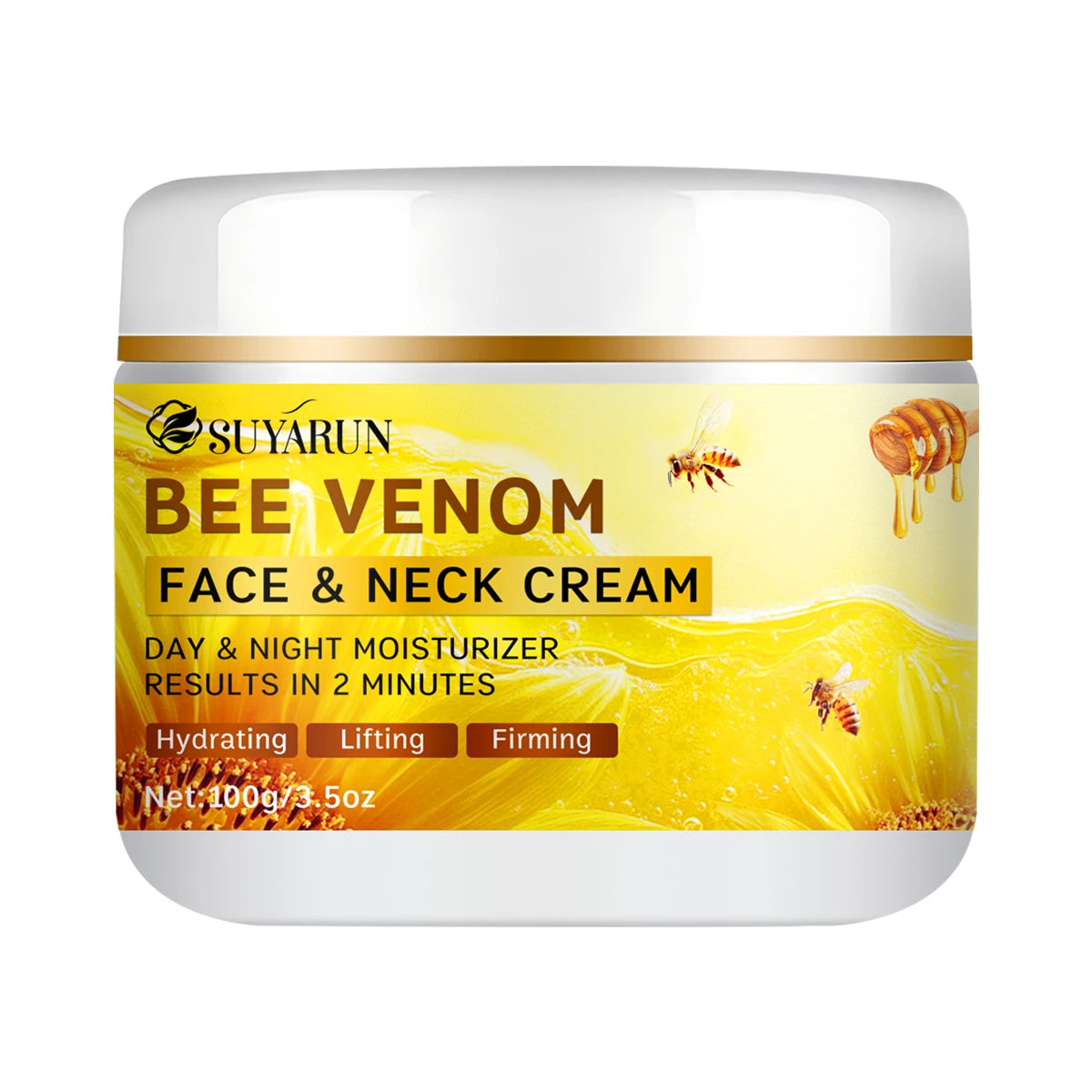 SUYARUN Bee Venom Collagen Anti-Aging Face Cream | Firming Lifting Moisturizer | Wrinkle Reduction | 24H Hydration.