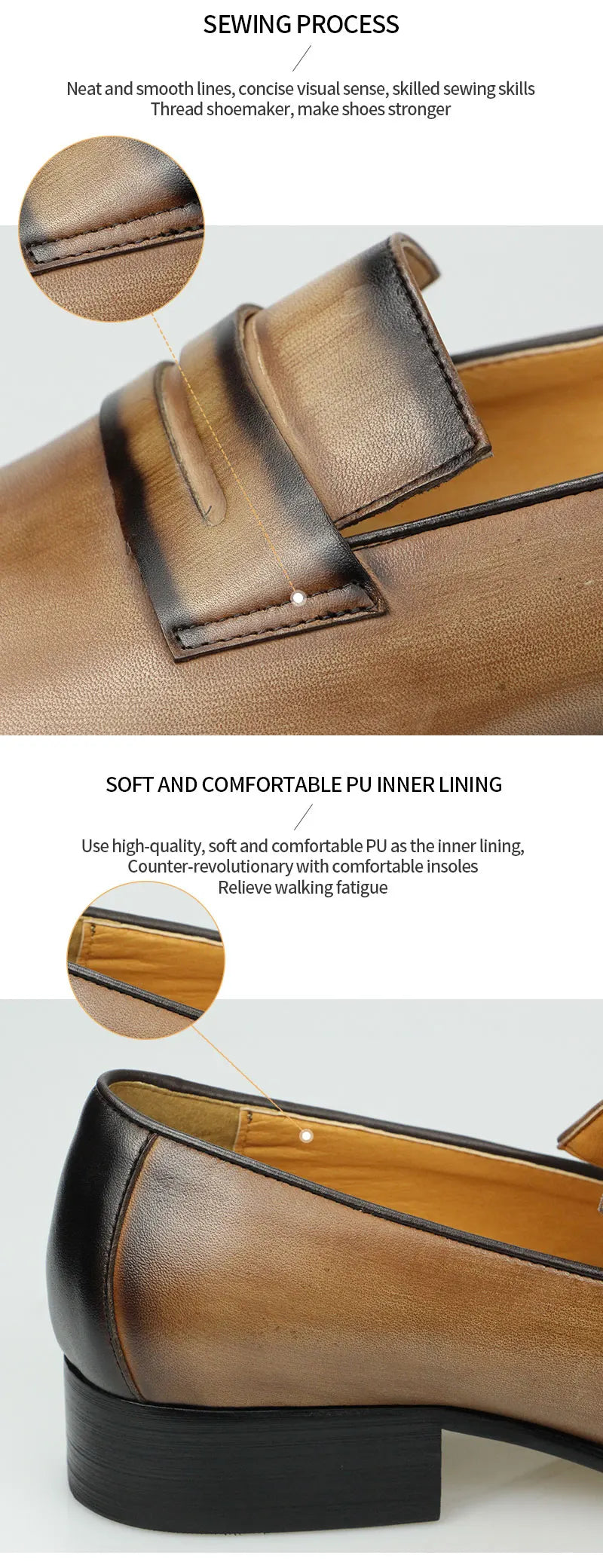 NEW Men's Luxury Loafers Cowhide Wear-resistant and Comfortable Leather Shoes Daily Dress Fashion Office Formal Shoes Leather