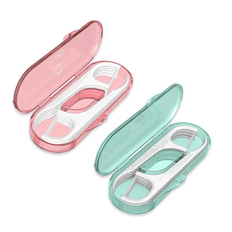 10 Pcs/box Portable Dental Floss Sticks Disposable Toothpicks Teeth Cleaning Tool Interdental Brush Oral Hygiene Care Flosser