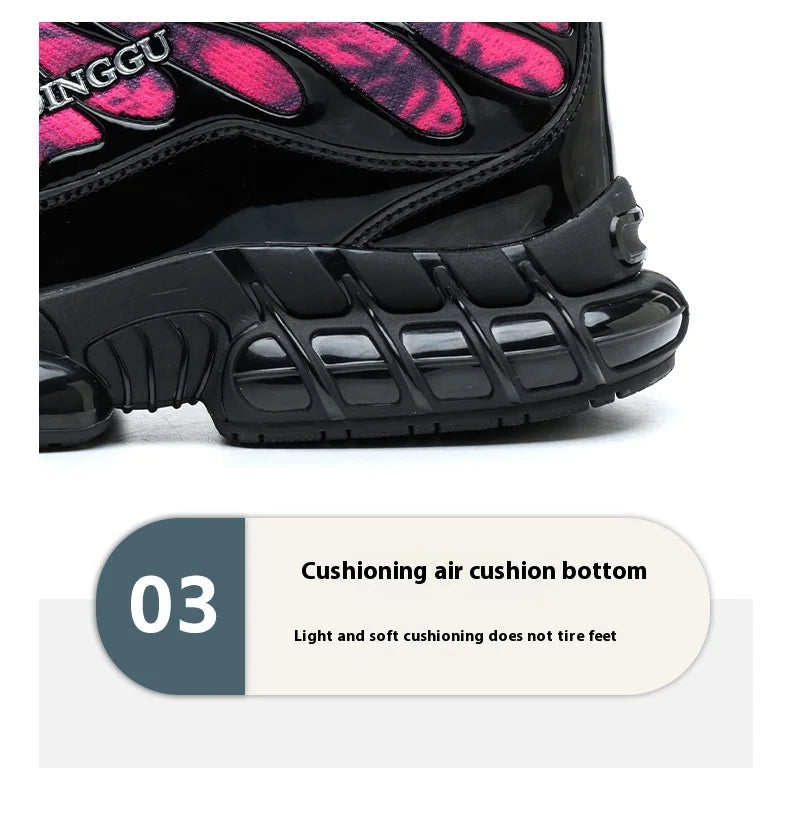 Rotating Buttons Safety Shoes Men Fashion Work Sneakers Steel Toe Shoes High-quality Work Shoes Puncture-Proof Protective Shoes