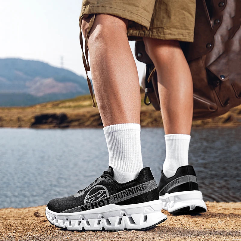 Men Sports Running Shoes Casual Marathon Breathable Lightweight Women's Comfortable Athletic Nonskid Walking Sneakers