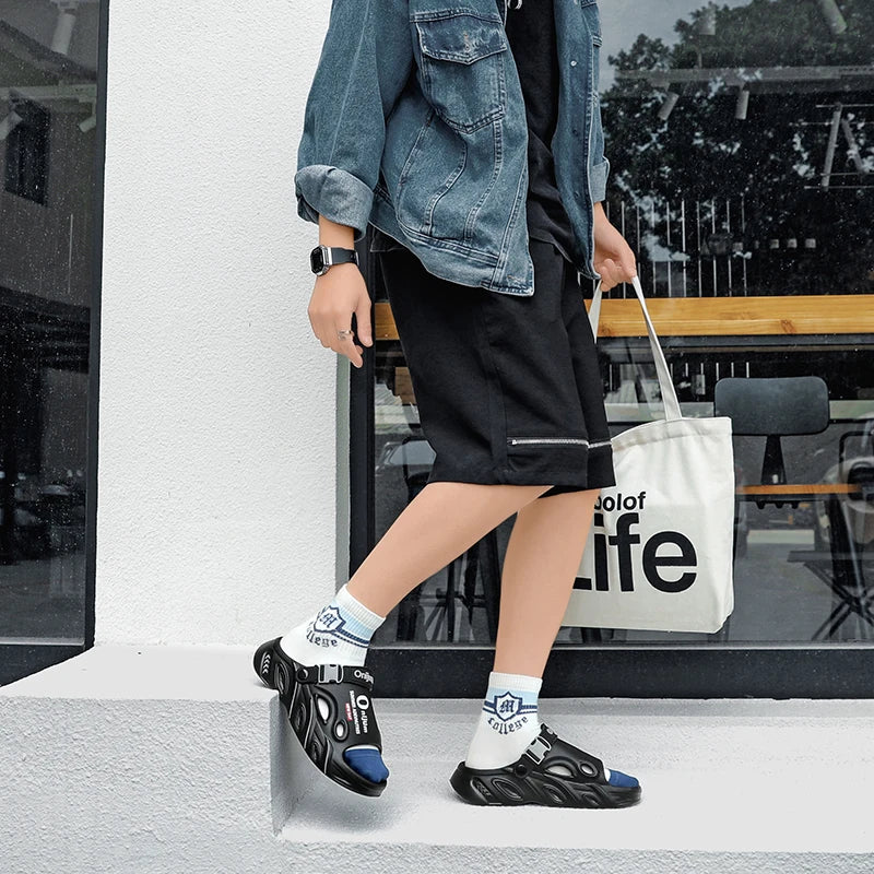 2025 New Men Slippers Summer Slides Dual-purpose Sandals EVA Soft-sole Unisex Men Women Indoor Outdoor Walking Beach Shoes