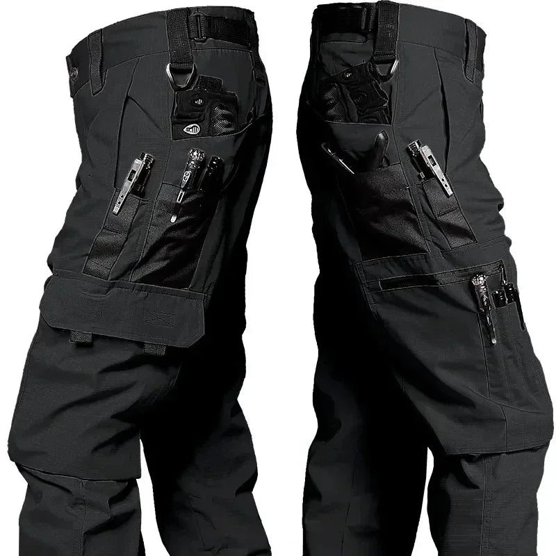 Pantalon de travail tactique pour homme, pantalon cargo d'extérieur, imperméable, multi-poches, pour l'automne et le printemps, vêtements de travail d'extérieur, pantalon de randonnée