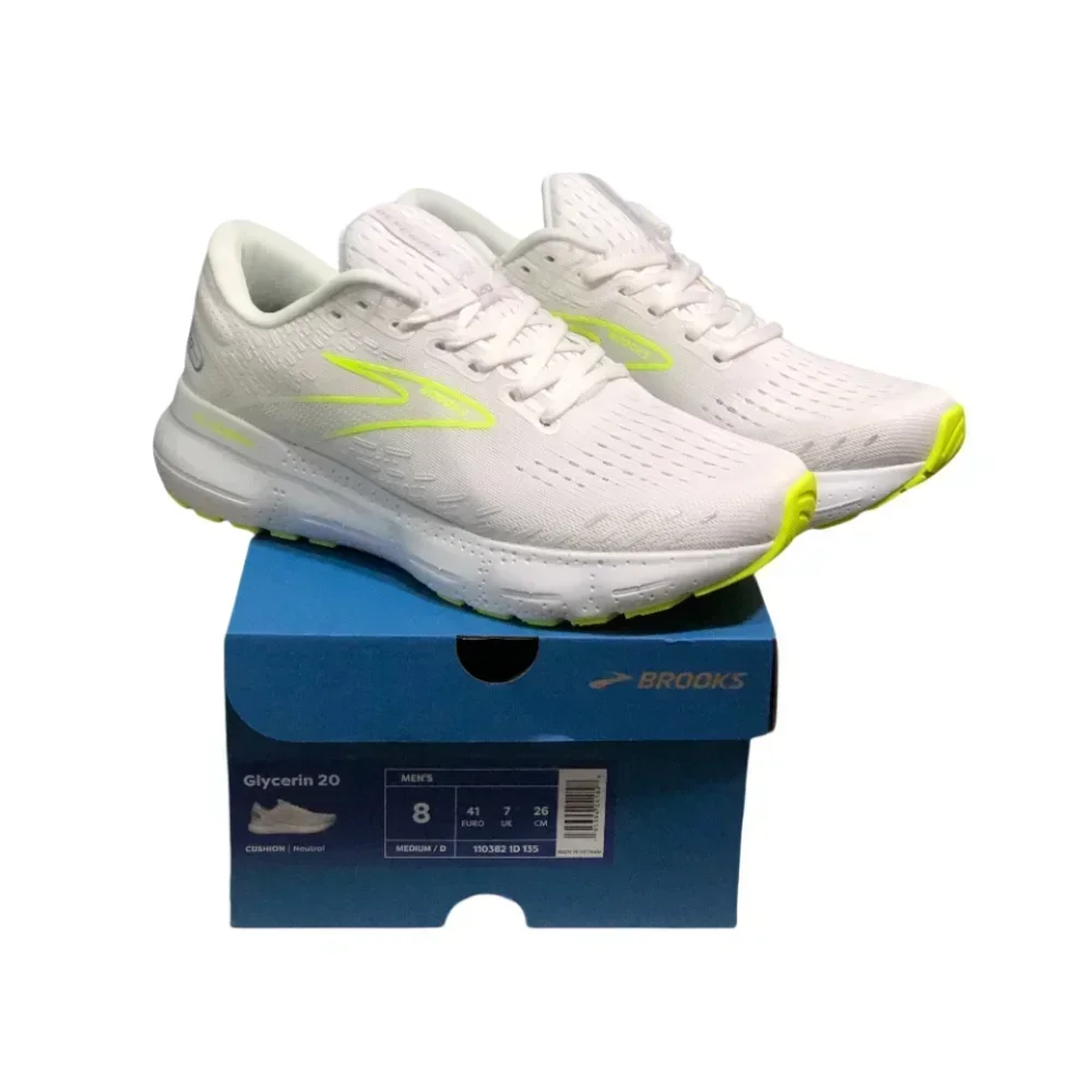 Brooks Men's Glycerin 20 Neutral Offers A Breathable Upper And Luxurious Cushioning For Comfort