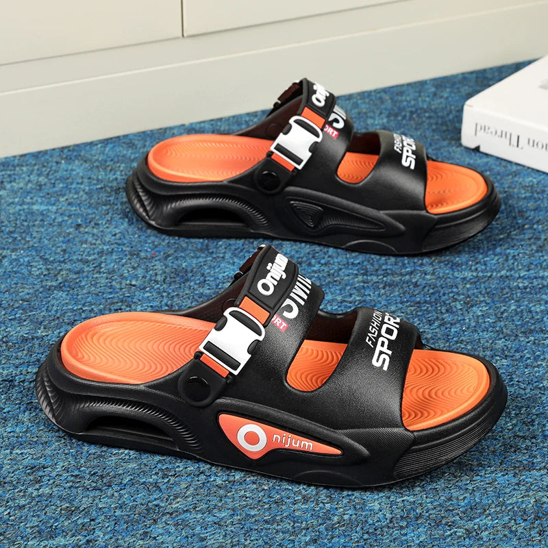 Summer Men's Outdoor Sandals Slippers Beach Comfortable Slides Soft Clogs Men Casual Shoes Garden Shoes Men Women Beach Sandals
