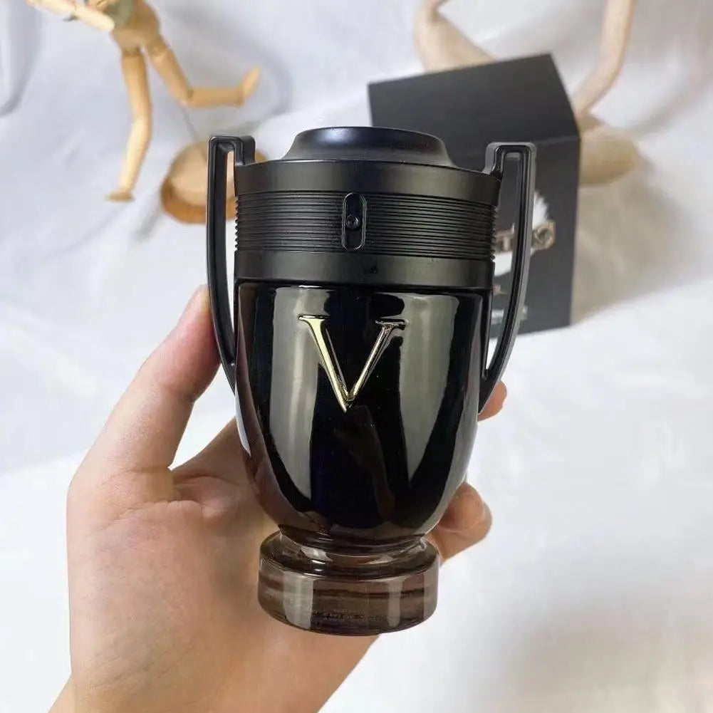 100ML 3.4FL.OZ INVINCIBLE AQUA 男士香水 EDP 木質水調清新海洋香氛噴霧香水戰士獎盃香水