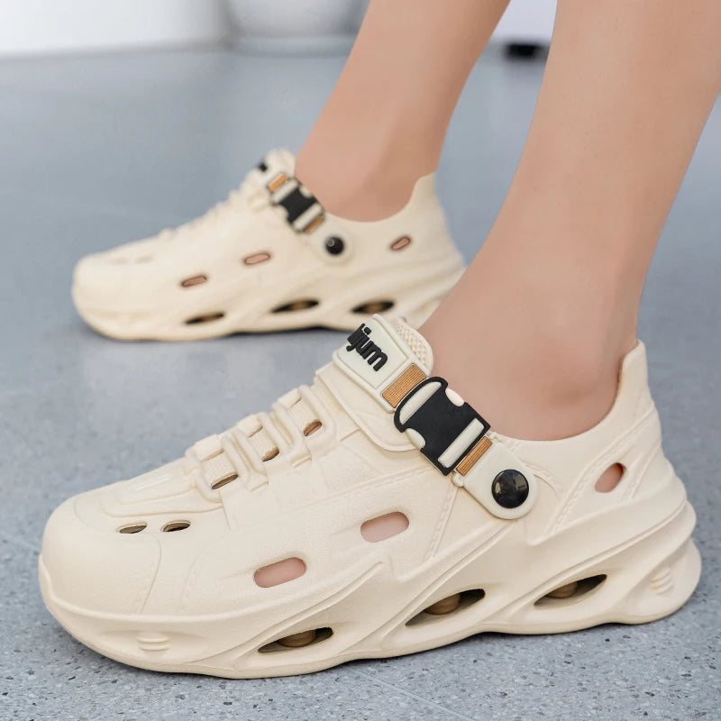 Men's Outdoor Sandals Sport Slippers Beach Slides Breathable Non-slip Clogs Men Casual Garden Shoes Hiking Men Outdoor Sandals