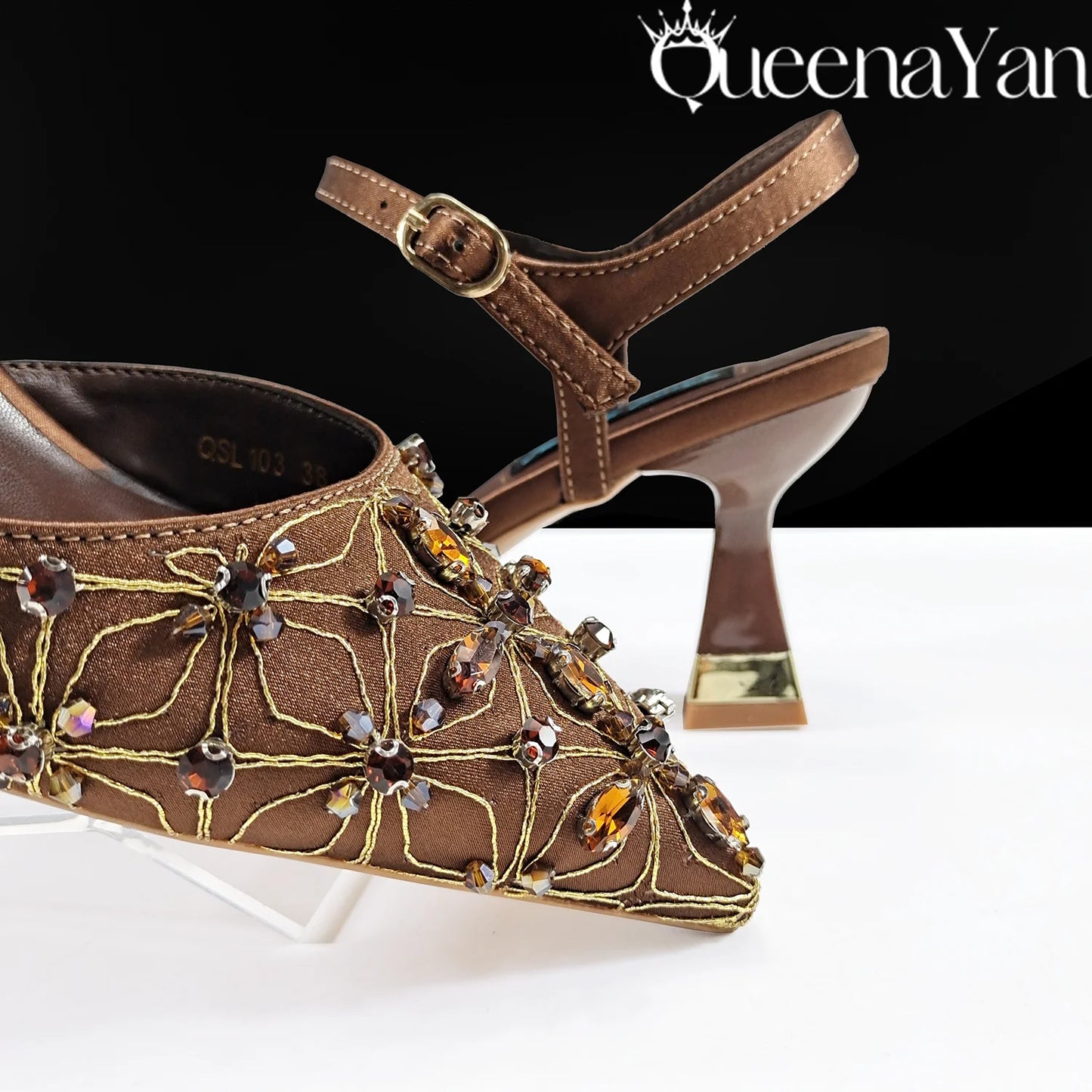 Festive Elegance:Spot Goods High Quality Women's Pumps Fashion Design For Nigeria Wedding Party Ladies Shoes