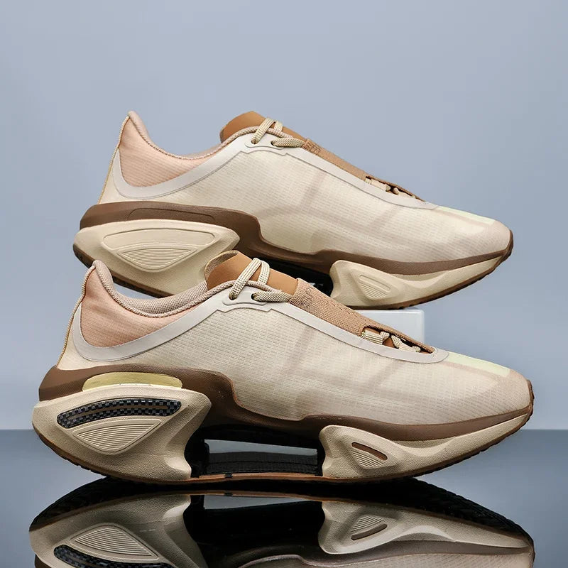 New Men's Running Shoes Breathable Soft Flat Outdoor Sports Cushioning Running Shoes Mesh Comfortable Casual Sneakers for Men