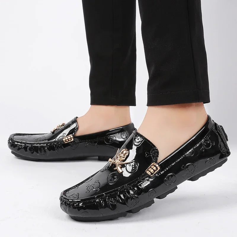 YRZL White Loafers Men Casual Shoes Handmade Lazy Shoes Men Loafers Moccasins Size 48 Breathable Slip on Driving Loafers for Men