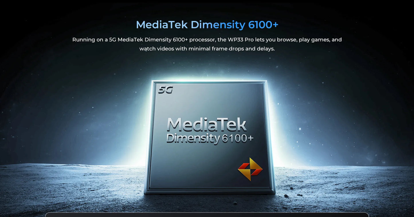 Oukitel WP33 Pro 5G Rugged Smartphone 6.6" FHD+ Cell Phone 24GB 256GB Mobile Phone 64MP Camera 22000mAh 33W Cellphon