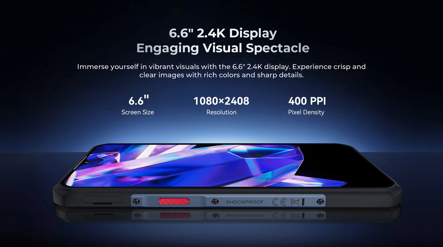 Oukitel WP35 Pro 11000mAh Rugged Smartphone 5G 11000mAh 36GB+512GB Andiron 14 64MP NFC Cell Phone