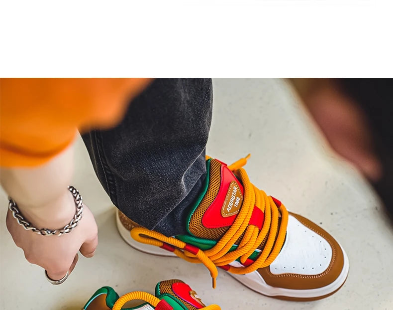 2024 Fashion Men's Casual Sneakers Platform Shoes Size 46 Comfortable Chunky Designer Skateboard Shoes for Men zapatillas hombre