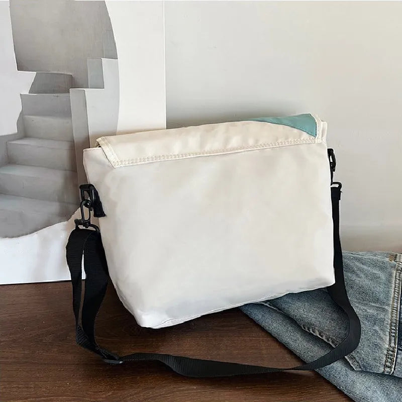 Waterproof Nylon Messenger Bags for Women Canvas Handbags Shoulder Crossbody Bag Large Capacity Casual Students School Bags