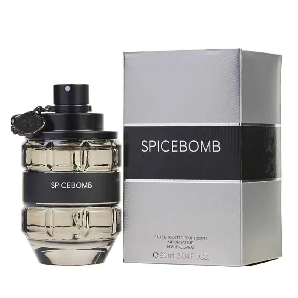 男士激情炸彈香水 90 毫升 辛辣木香噴霧,含灰綠黑變種,長效,maskulinen Duft