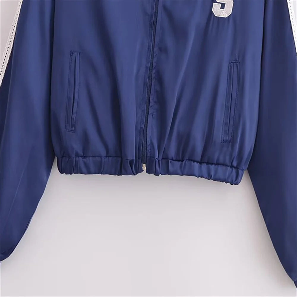 UNIZERA Women's Pants Set with Side Striped Jacket Elastic Waist Pants Spring Style New Pants Set