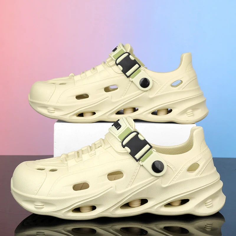 Men's Outdoor Sandals Sport Slippers Beach Slides Breathable Non-slip Clogs Men Casual Garden Shoes Hiking Men Outdoor Sandals