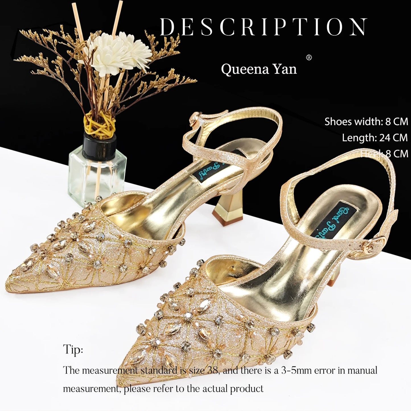 Festive Elegance:Spot Goods High Quality Women's Pumps Fashion Design For Nigeria Wedding Party Ladies Shoes