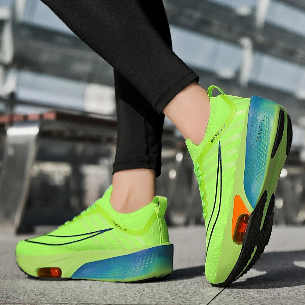 New Foreign Trade Couple Sports and Leisure Shoes Fashionable and Versatile Thick Bottom Lightweight Air Cushioned Running Shoes