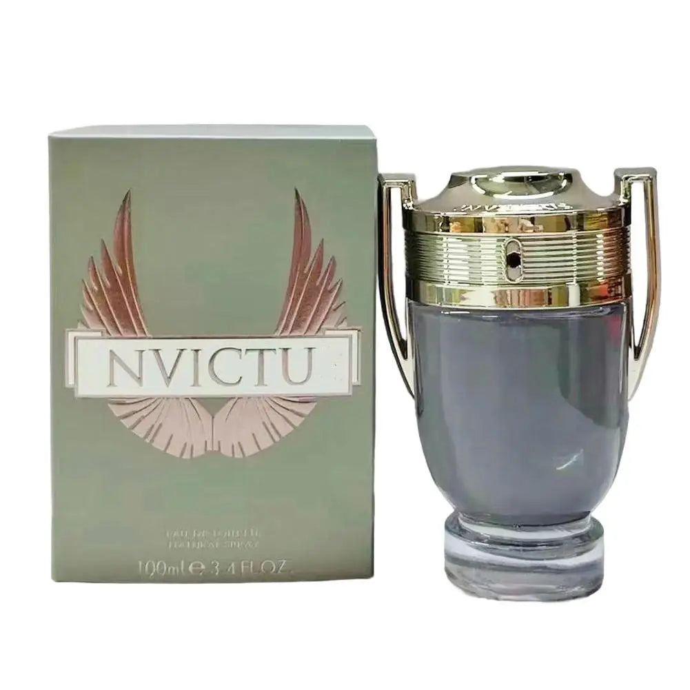 100ML 3.4FL.OZ INVINCIBLE AQUA 男士香水 EDP 木質水調清新海洋香氛噴霧香水戰士獎盃香水