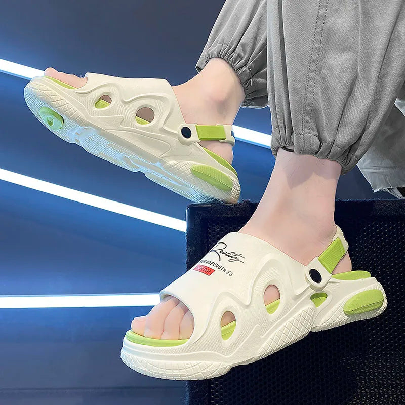 Sandals Beach Shoes Men's Slippers Soft and Comfortable Thick Bottom Wear-resistant Indoor and Outdoor Bathroom Unisex Fashion