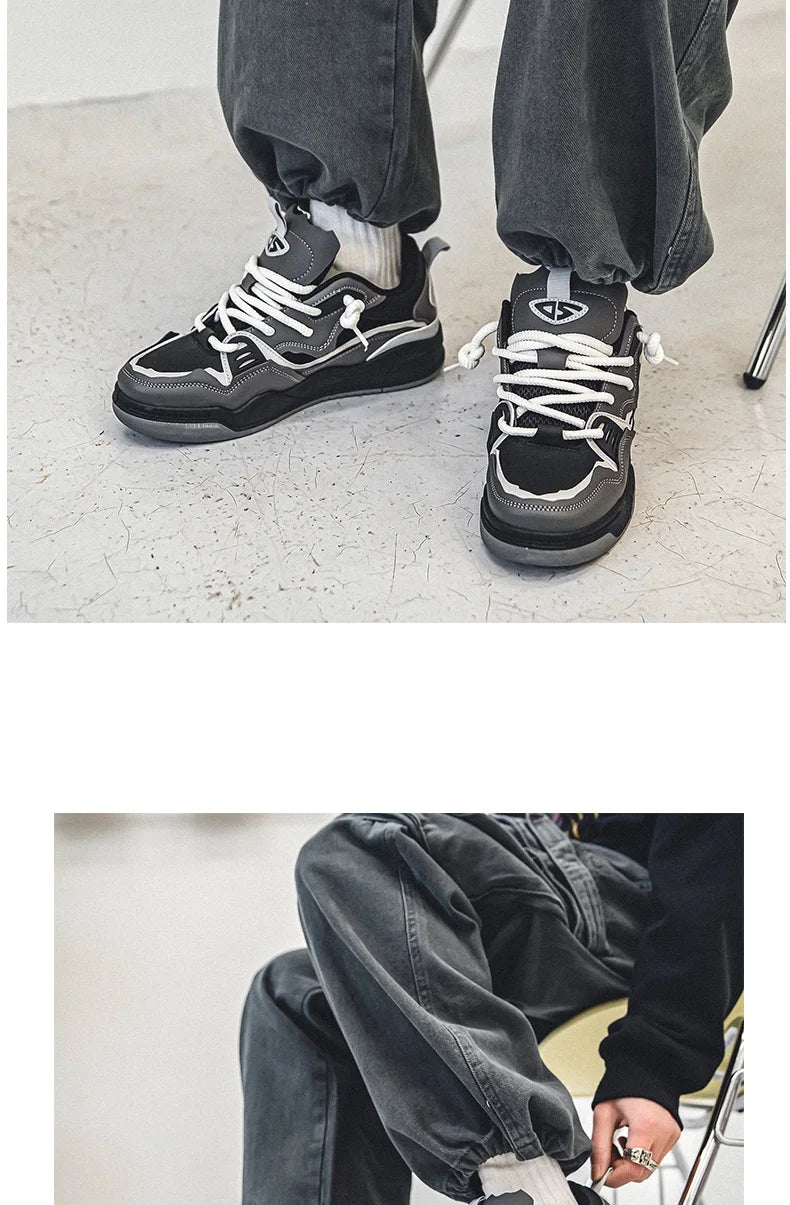 2024 Fashion Men's Casual Sneakers Platform Shoes Size 46 Comfortable Chunky Designer Skateboard Shoes for Men zapatillas hombre