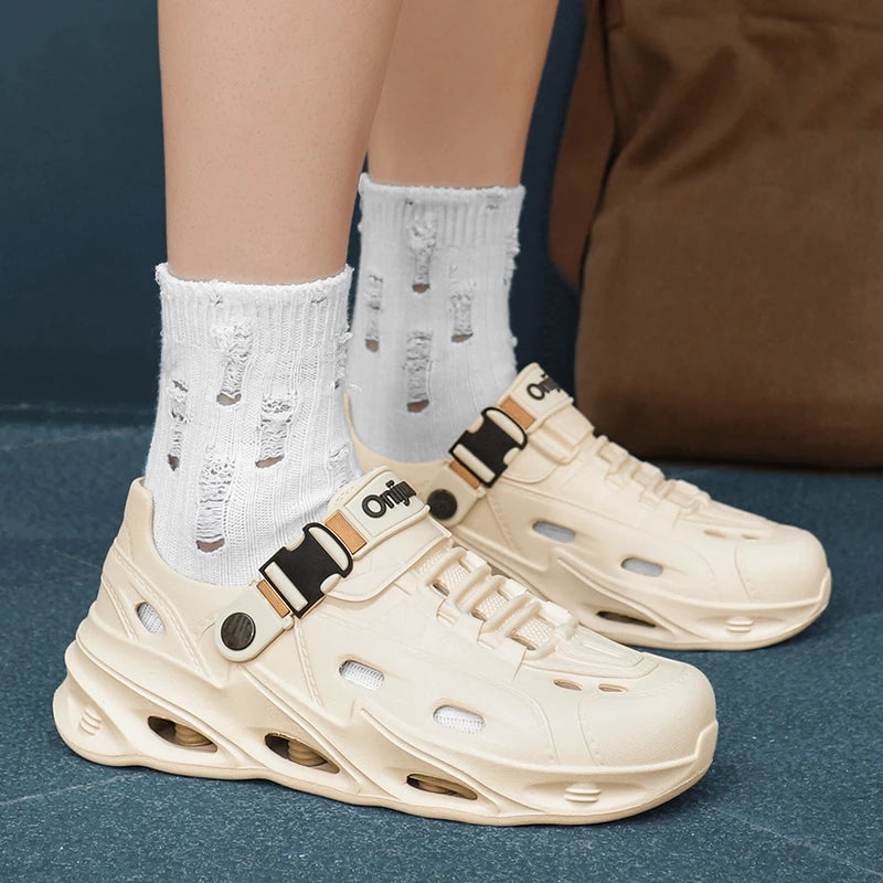 Men's Outdoor Sandals Sport Slippers Beach Slides Breathable Non-slip Clogs Men Casual Garden Shoes Hiking Men Outdoor Sandals