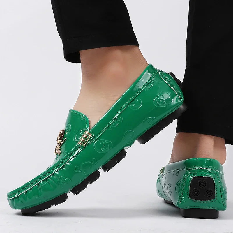 YRZL White Loafers Men Casual Shoes Handmade Lazy Shoes Men Loafers Moccasins Size 48 Breathable Slip on Driving Loafers for Men