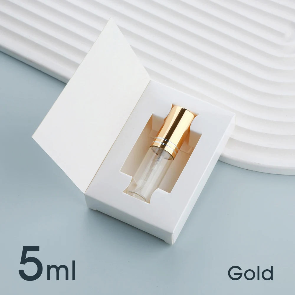 50個5毫升10毫升香水噴霧瓶帶包裝可再填充噴頭香水瓶鋁製迷你噴霧瓶