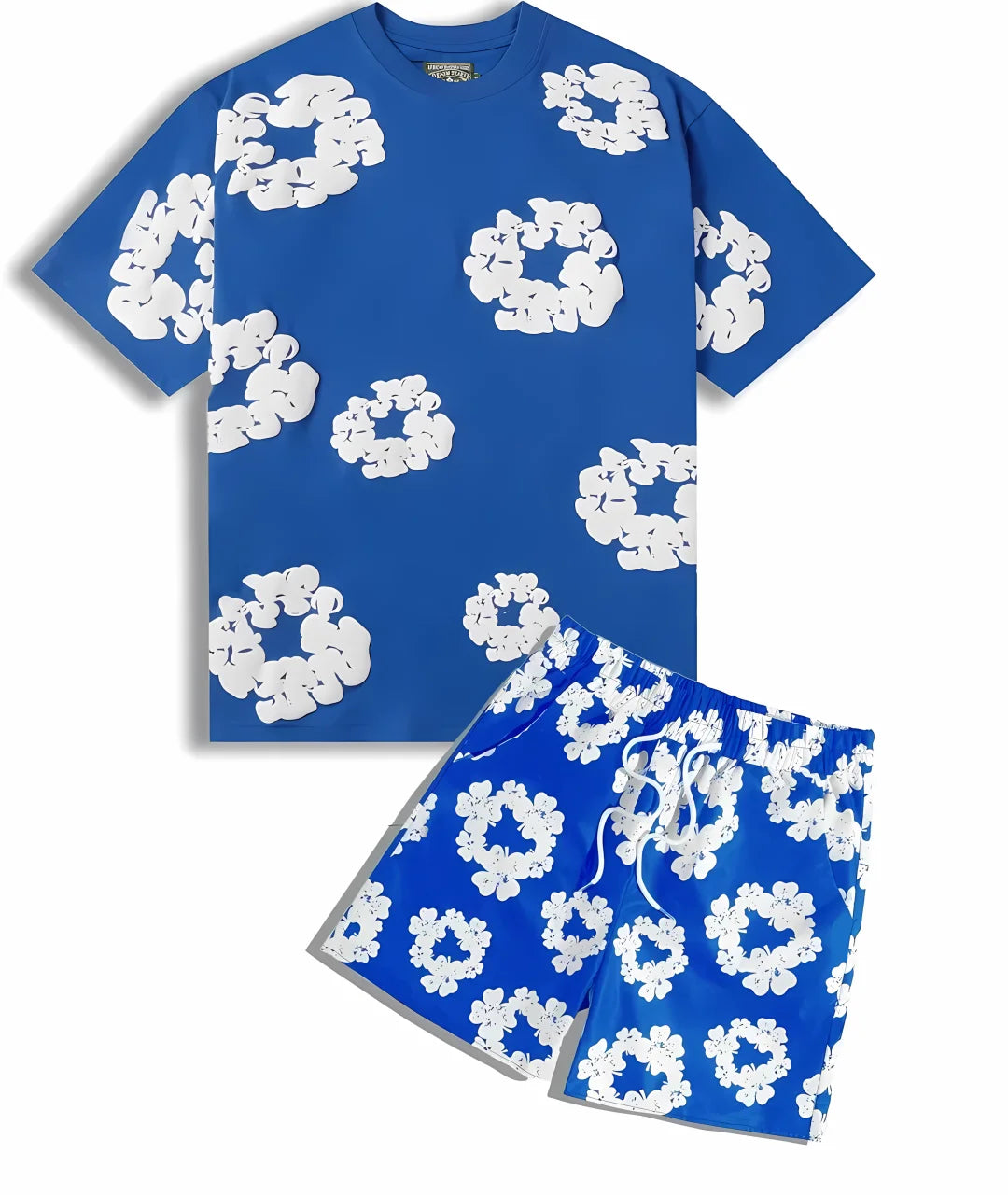 Nouveau costume pour homme été 2025 avec des motifs imprimés de fleurs de mode européenne et américaine pour les vêtements d'extérieur pour hommes