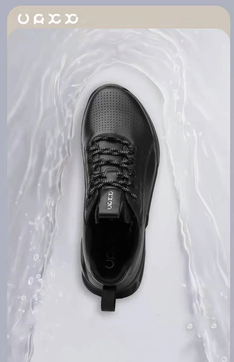 Men's Sneakers Casual Sports Shoes for Men Lightweight Leather Breathable Shoes Mens Flat White Shoes Zapatillas Hombre