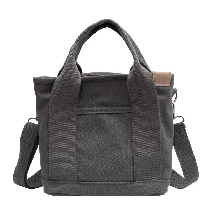 XOUHAM Women Small Bag With Fashion Lady Single Shoulder Portable Thickened Ladies Canvas Mobile Phone Bucket Tote Storage Bags