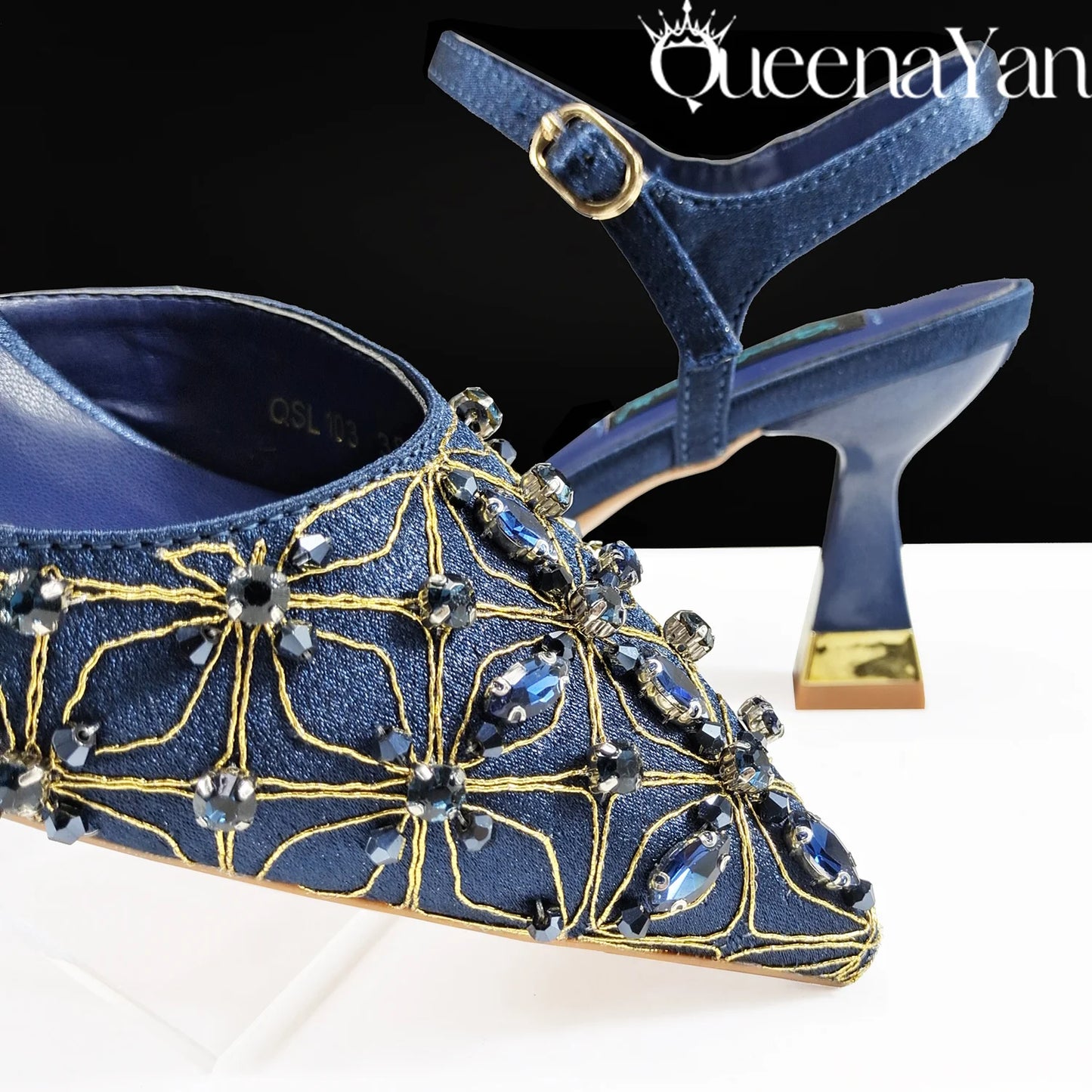 Festive Elegance:Spot Goods High Quality Women's Pumps Fashion Design For Nigeria Wedding Party Ladies Shoes