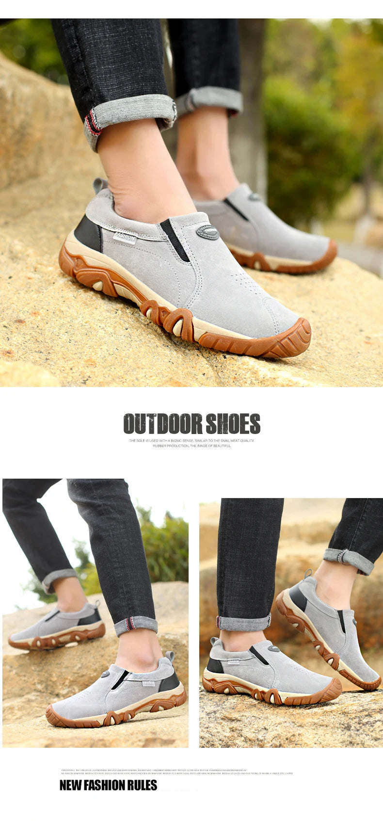 2023 New Outdoor Hiking Camping Light Running Lucky Shoes Jogging Casual Sports Men's Shoes Non Slip Loafers Hiking Shoes 39-46