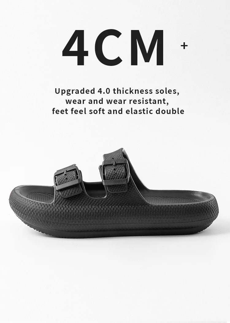 2025 New Men's Outdoor Fashion Thick Sole Sandals - Non-Slip Shower Slippers for Bathroom, Lightweight Comfortable House Slipper