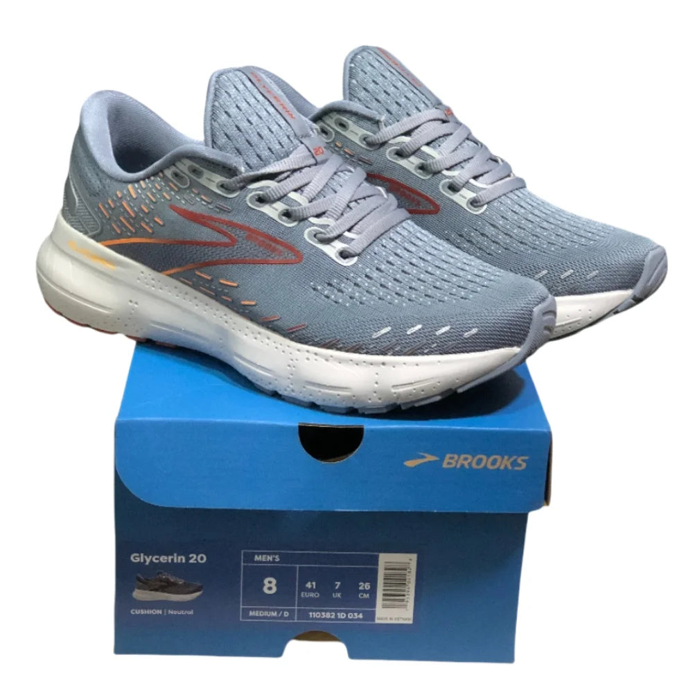 Brooks Men's Glycerin 20 Neutral Offers A Breathable Upper And Luxurious Cushioning For Comfort